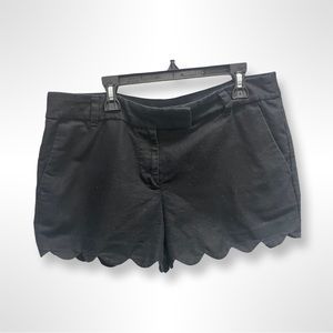 J.Crew Mercantile Women's 4" Scallop Hem Short-Black